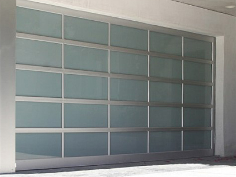 Glass garage door